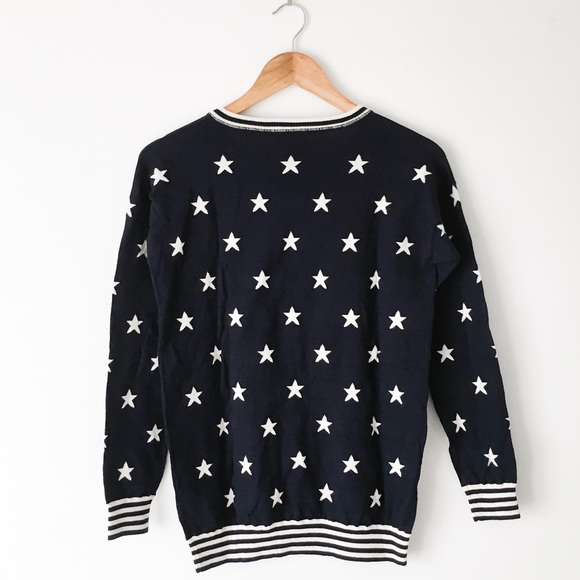 NEW Autumn Cashmere Stars & Stripes Sweatshirt - Picture 6 of 8